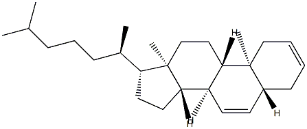 5α-Cholesta-2,6-diene Struktur