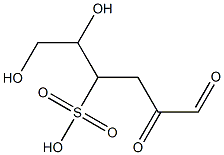 3-deoxy-4-sulfohexosulose Struktur