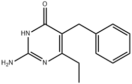 4(1H)-Pyrimidinone,2-amino-6-ethyl-5-(phenylmethyl)-(9CI) Struktur