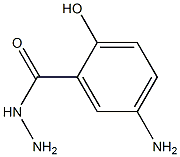 5-amino-2-hydroxybenzohydrazide Struktur