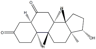 17β-Hydroxy-5β-androstane-3,6-dione Struktur