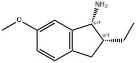 1H-Inden-1-amine,2-ethyl-2,3-dihydro-6-methoxy-,(1R,2R)-rel-(9CI) Struktur