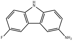 9H-Carbazol-3-amine,6-fluoro-(9CI) Struktur