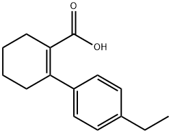 1-Cyclohexene-1-carboxylicacid,2-(4-ethylphenyl)-(9CI) Struktur