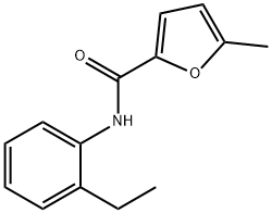 2-Furancarboxamide,N-(2-ethylphenyl)-5-methyl-(9CI) Struktur