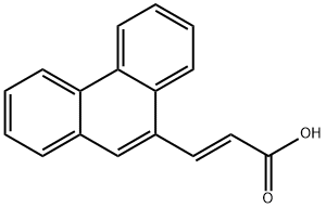 (E)-3-(phenanthren-9-yl)acrylic acid Struktur