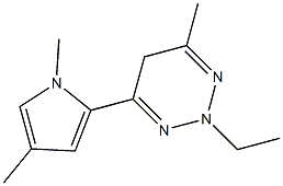 1,2,3-Triazine,4-(1,4-dimethyl-1H-pyrrol-2-yl)-2-ethyl-2,5-dihydro-6-methyl-(9CI) Struktur