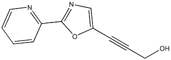 2-Propyn-1-ol,3-[2-(2-pyridinyl)-5-oxazolyl]-(9CI) Struktur