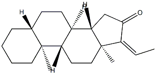 (17E)-5α-Pregn-17(20)-en-16-one Struktur