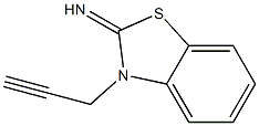 2(3H)-Benzothiazolimine,3-(2-propynyl)-(9CI) Struktur