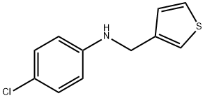 4-chloro-N-(thiophen-3-ylmethyl)aniline Struktur