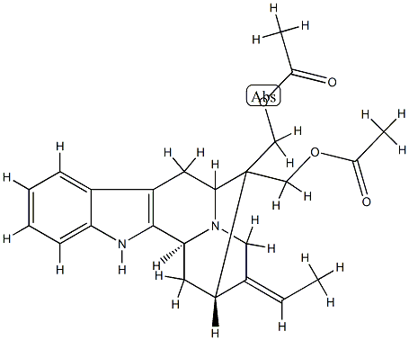 16-[(Acetyloxy)methyl]sarpagan-17-ol acetate Struktur