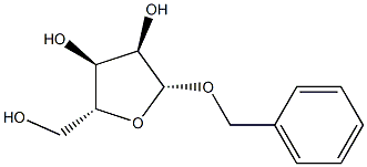 Benzyl β-D-ribofuranoside Struktur