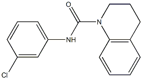 N-(3-chlorophenyl)-3,4-dihydro-1(2H)-quinolinecarboxamide Struktur