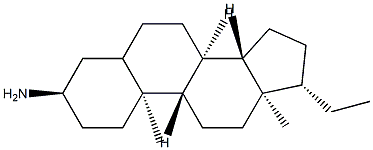 Pregnan-3α-amine Struktur