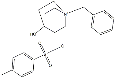 1-Azoniabicyclo[2.2.2]octane, 4-hydroxy-1-(phenylMethyl)-, 4-Methylbenzenesulfonate (1:1) Struktur