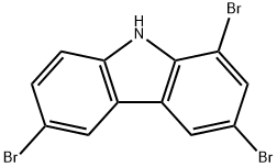 1,3,6-tribromo-9H-carbazole Struktur