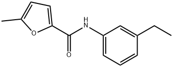 2-Furancarboxamide,N-(3-ethylphenyl)-5-methyl-(9CI) Struktur