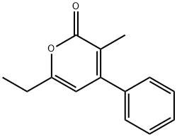 2H-Pyran-2-one,6-ethyl-3-methyl-4-phenyl-(9CI) Struktur