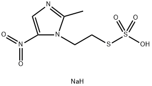 Thiosulfuric acid S-[2-(2-methyl-5-nitro-1H-imidazol-1-yl)ethyl]O-sodium salt Struktur