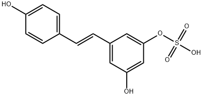 trans Resveratrol 3-Sulfate Struktur