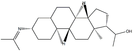 3β-[(1-Methylethylidene)amino]pregnan-20-ol Struktur