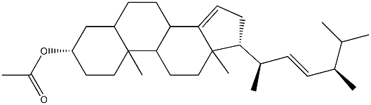 5α-Ergosta-14,22-dien-3β-ol acetate Struktur