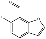 7-Benzofurancarboxaldehyde,6-fluoro-(9CI) Struktur