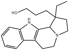 1-Ethyl-2,3,5,6,11,11b-hexahydro-1H-indolizino[8,7-b]indole-1-(1-propanol) Struktur