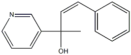 α-Methyl-α-[(Z)-2-phenylvinyl]-3-pyridinemethanol Struktur