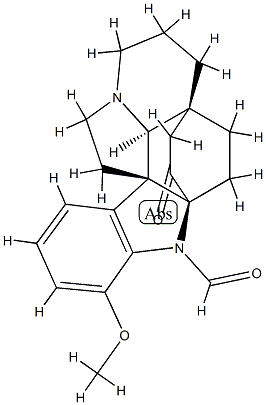 17-Methoxy-3-oxoaspidofractinine-1-carbaldehyde Struktur