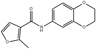 3-Furancarboxamide,N-(2,3-dihydro-1,4-benzodioxin-6-yl)-2-methyl-(9CI) Struktur