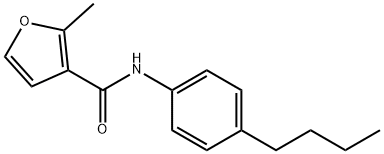 3-Furancarboxamide,N-(4-butylphenyl)-2-methyl-(9CI) Struktur