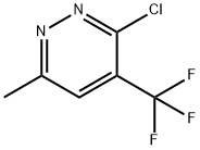 3-CHLORO-6-METHYL-4-(TRIFLUOROMETHYL)PYRIDAZINE Struktur