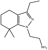 1H-Indazole-1-ethanamine,3-ethyl-4,5,6,7-tetrahydro-7,7-dimethyl-(9CI) Struktur