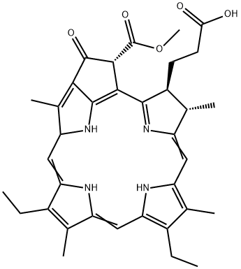 (132R)-132α-(Methoxycarbonyl)phytochlorin Struktur