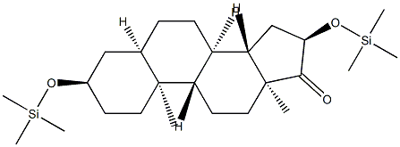 3α,16α-Bis[(trimethylsilyl)oxy]-5β-androstan-17-one Struktur