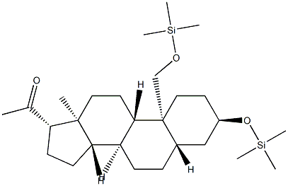 3α,19-Bis[(trimethylsilyl)oxy]-5α-pregnan-20-one Struktur