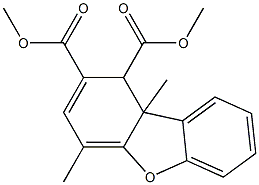 1,9b-Dihydro-4,9b-dimethyl-1,2-dibenzofurandicarboxylic acid dimethyl ester Struktur