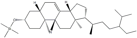 (24ξ)-3β-[(Trimethylsilyl)oxy]-5α-stigmast-7-ene Struktur