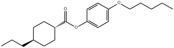 反式-4-丙基環(huán)己基甲酸 4-戊氧基苯酯, 56359-71-8, 結構式