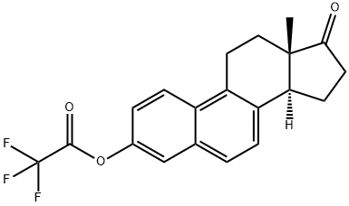 3-[(Trifluoroacetyl)oxy]estra-1,3,5,7,9-penten-17-one Struktur