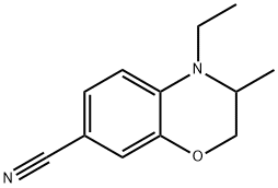 2H-1,4-Benzoxazine-7-carbonitrile,4-ethyl-3,4-dihydro-3-methyl-(9CI) Struktur