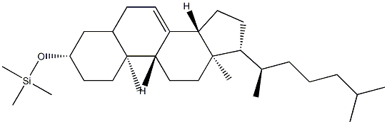 3β-Trimethylsilyloxycholest-7-ene Struktur