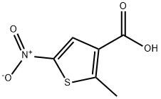 3-Thiophenecarboxylicacid,2-methyl-5-nitro-(9CI) Struktur