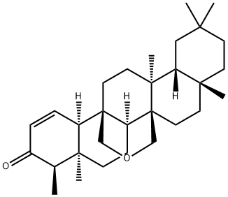 25,26-Epoxy-D:A-friedoolean-1-en-3-one Struktur