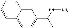 (1-(naphthalen-2-yl)ethyl)hydrazine Struktur