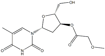 3-O-methoxyacetylthymidine Struktur