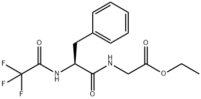 N-(Trifluoroacetyl)-L-Phe-Gly-OEt Struktur