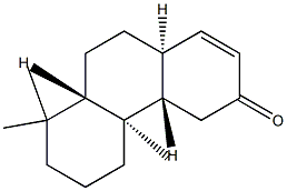 (4aS)-4aβ,4b,5,6,7,8,8aβ,9,10,10aα-Decahydro-4bα,8,8-trimethylphenanthren-3(4H)-one Struktur